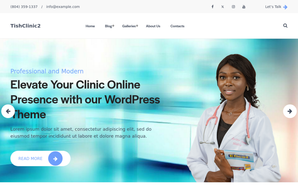 TishClinic2 – 医疗诊所WordPress主题