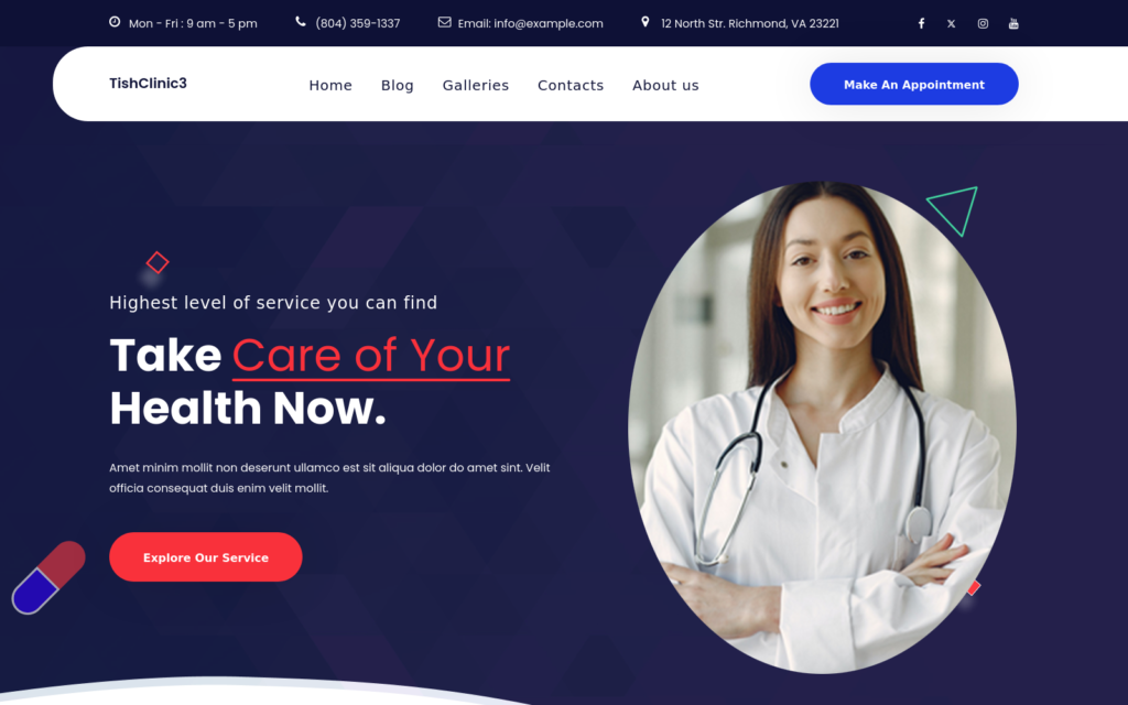 TishClinic3 – 医疗诊所 WordPress 主题