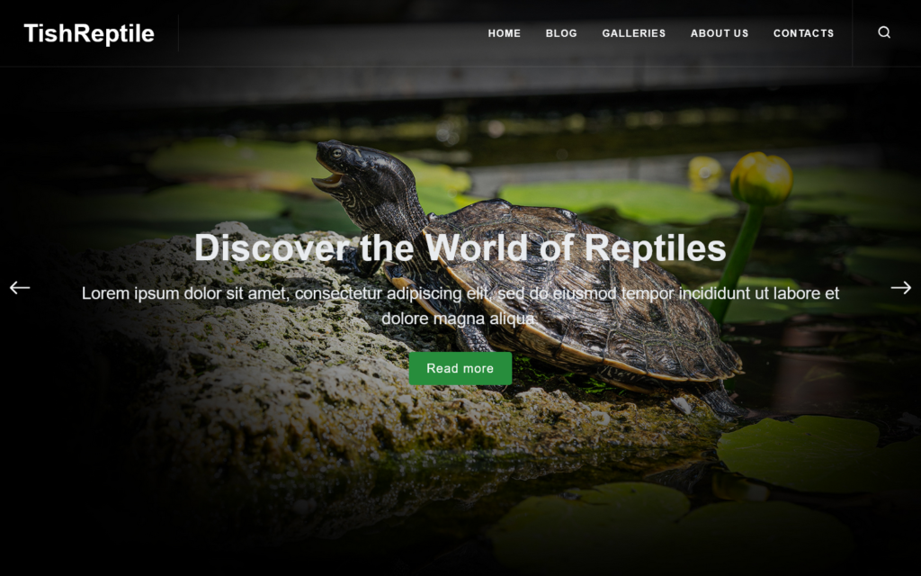 TishReptile – 爬行动物WordPress主题