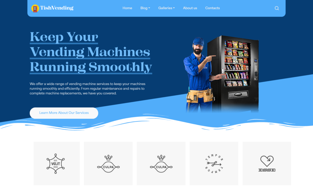 TishVending – 自动售货服务WordPress主题