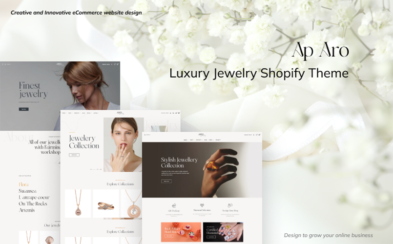 TM Aro – 珠宝店Shopify主题