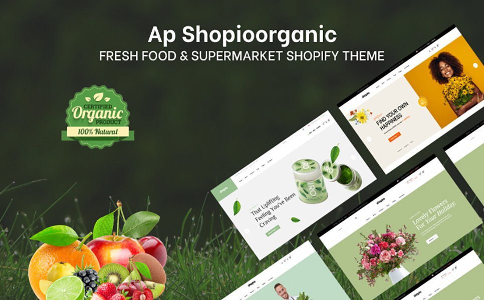 TM Shopioorganic – 新鲜食品和超市Shopify主题