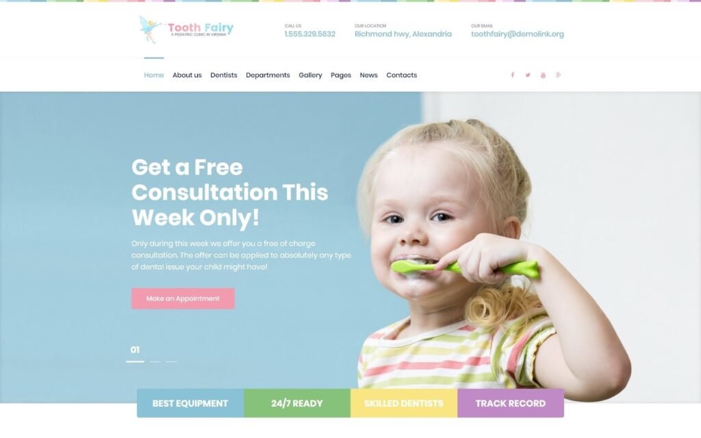 Tooth Fairy – 小儿牙科 WordPress 主题