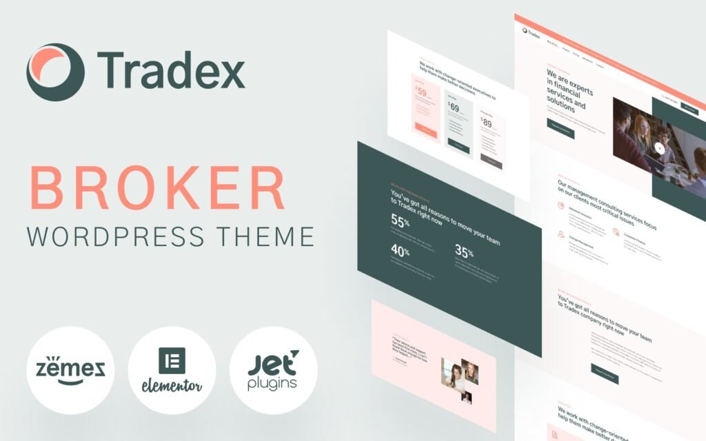 Tradex – 外汇经纪人 WordPress 主题