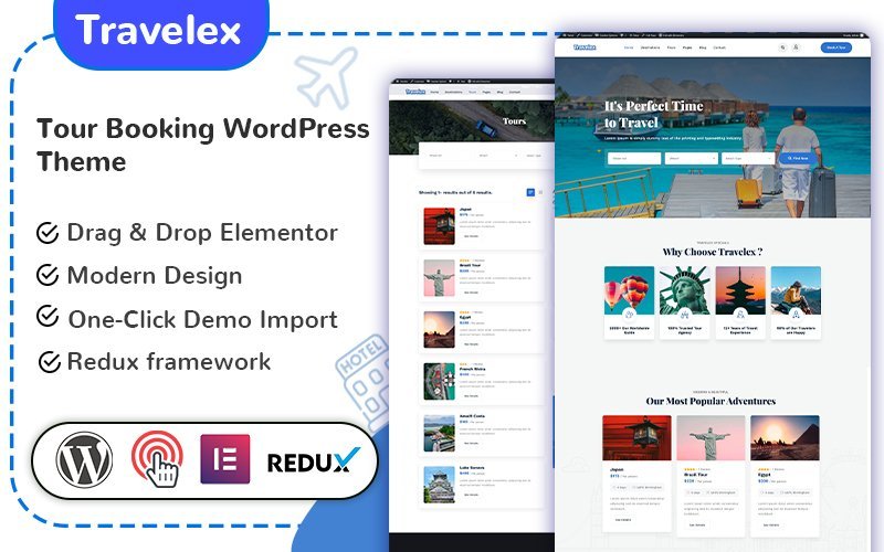 Travelex – 旅行预订的WordPress主题