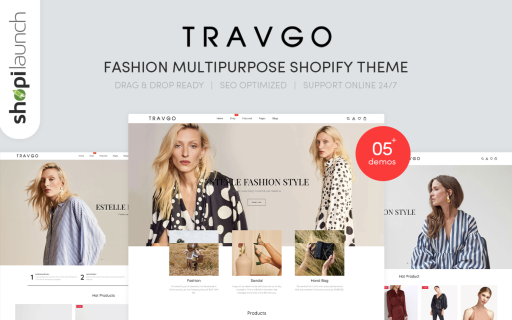 Travgo – 时尚多用途Shopify主题