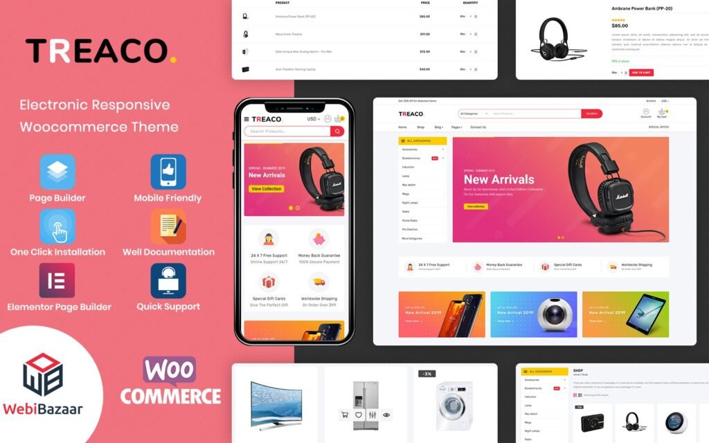 Treaco- 电子多用途商店WooCommerce主题