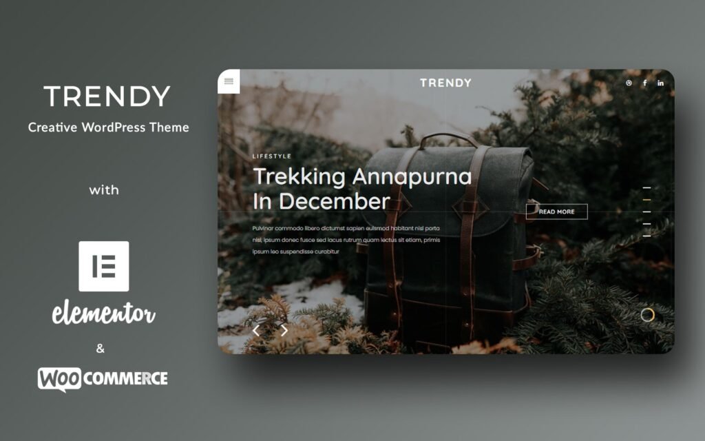 Trendy – 创意时尚手提包WordPress主题