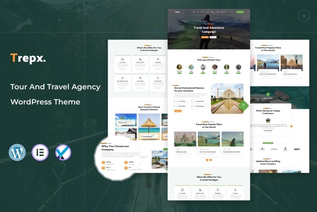 Trepx – 旅游和旅行社WordPress主题