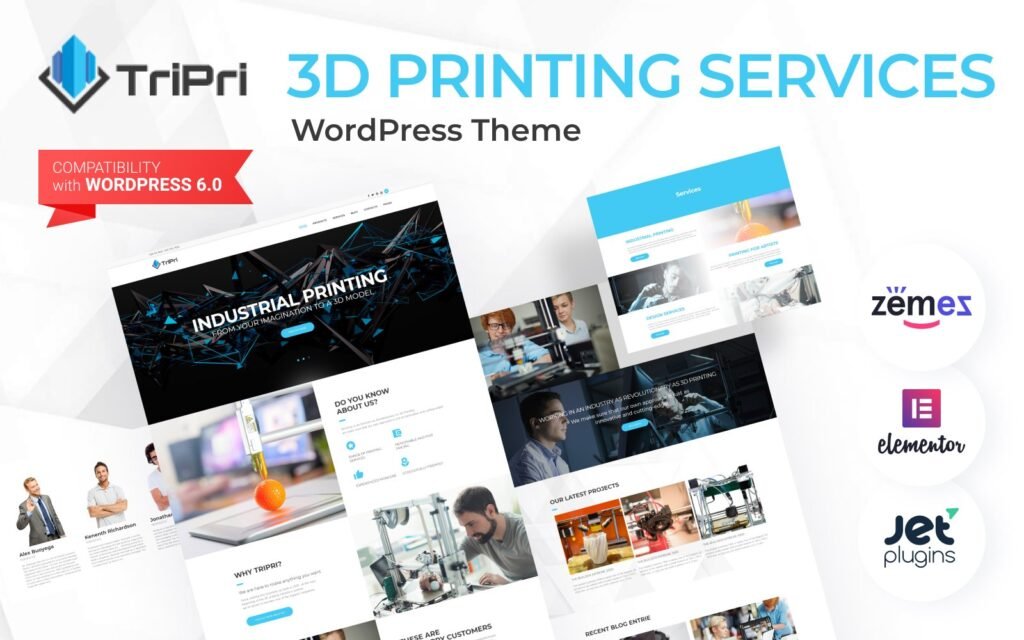 TriPri – 3D打印服务WordPress主题