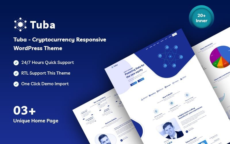 Tuba – 加密货币响应式WordPress主题