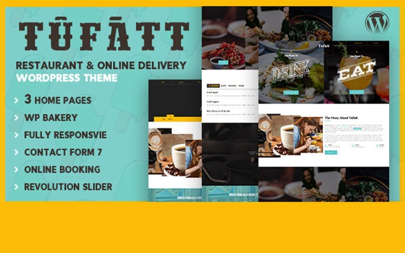 Tufatt | 餐厅和美食博客WordPress主题