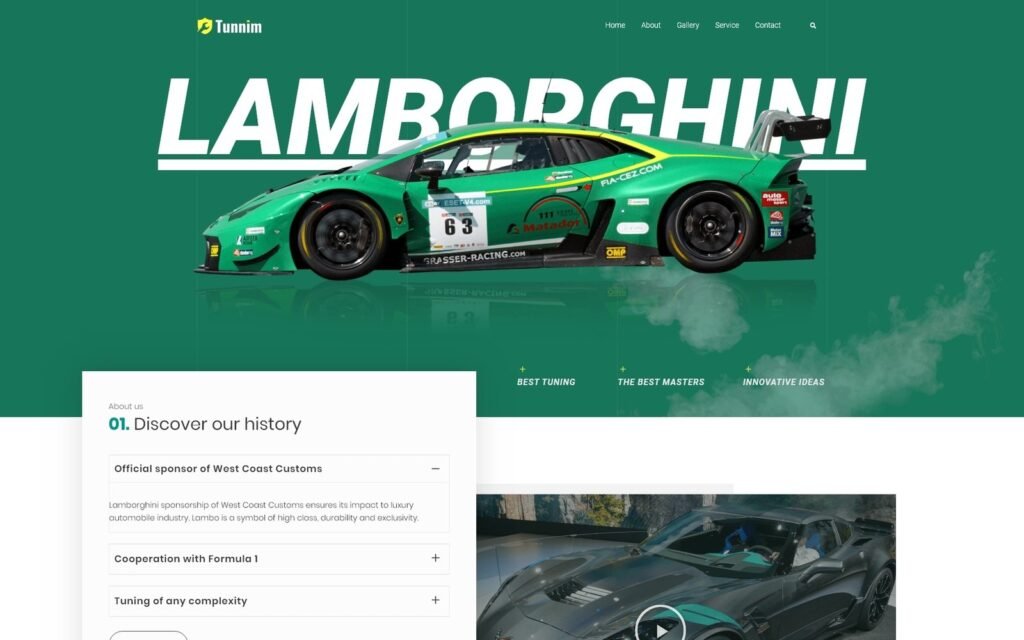 Tunnim – 汽车调校WordPress Elementor 主题