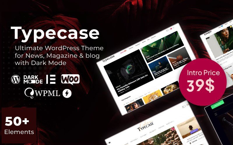 Typecase – 适用于杂志、新闻和博客网站的终极WordPress主题