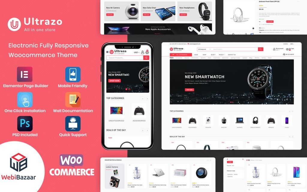 Ultrazo – 多功能模块化的WordPress Elementor主题