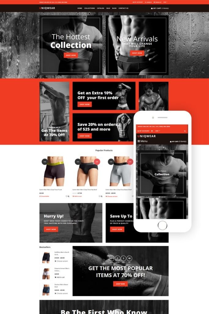 内衣商店 – 精致内衣 Shopify 主题