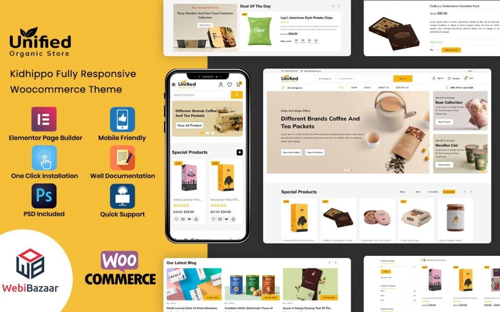 Unified – 超市和食品 WooCommerce 主题