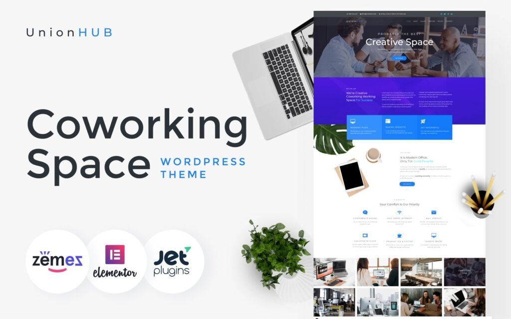 UnionHUB – Coworking Space WordPress Elementor Theme

UnionHUB是一个专为共享办公空间设计的WordPress Elementor主题。
