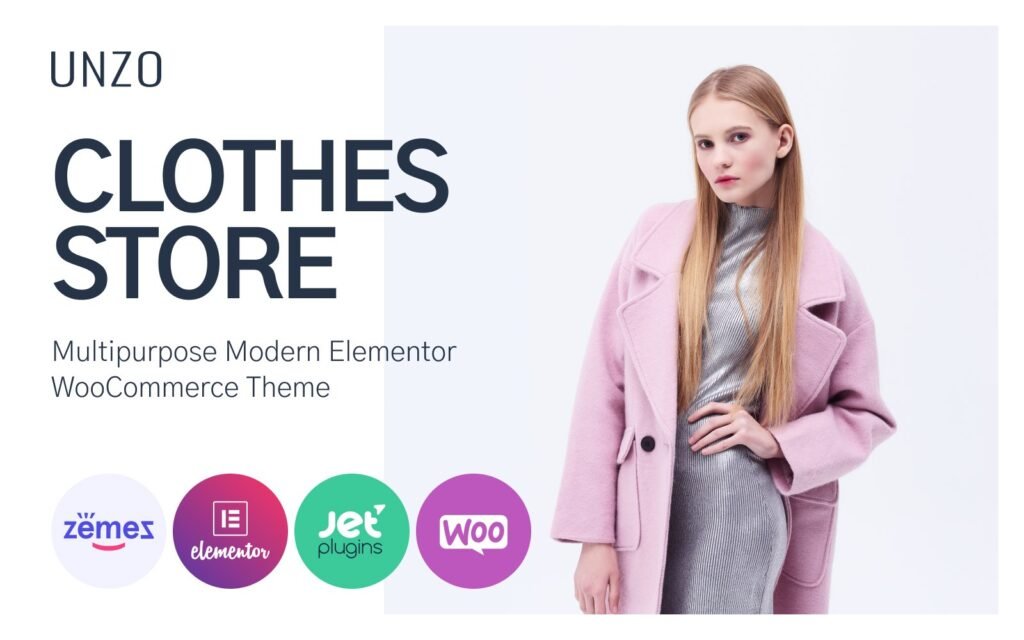 Unzo – 服装店电商极简Elementor WooCommerce主题