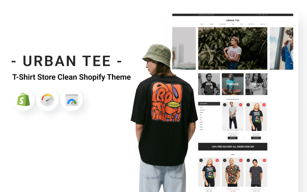 Urban Tee – T恤商店简洁的Shopify主题
