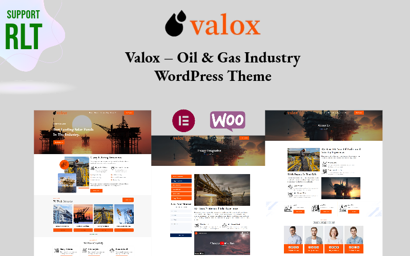 Valox – 石油和天然气行业的WordPress主题