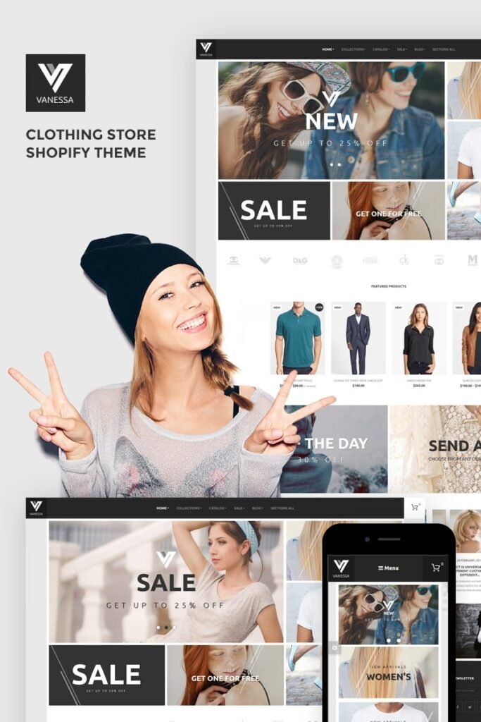 Vanessa – 服装店 Shopify 主题