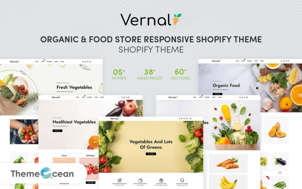 Vernal – 有机和食品商店响应式Shopify主题