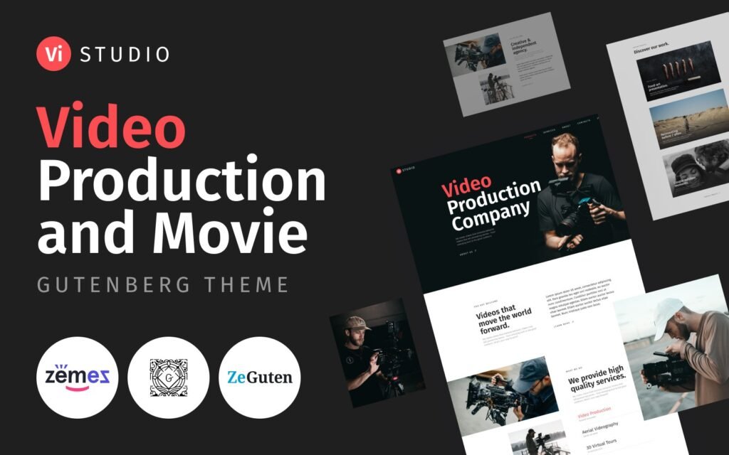 Vistudio – 视频制作和电影WordPress主题