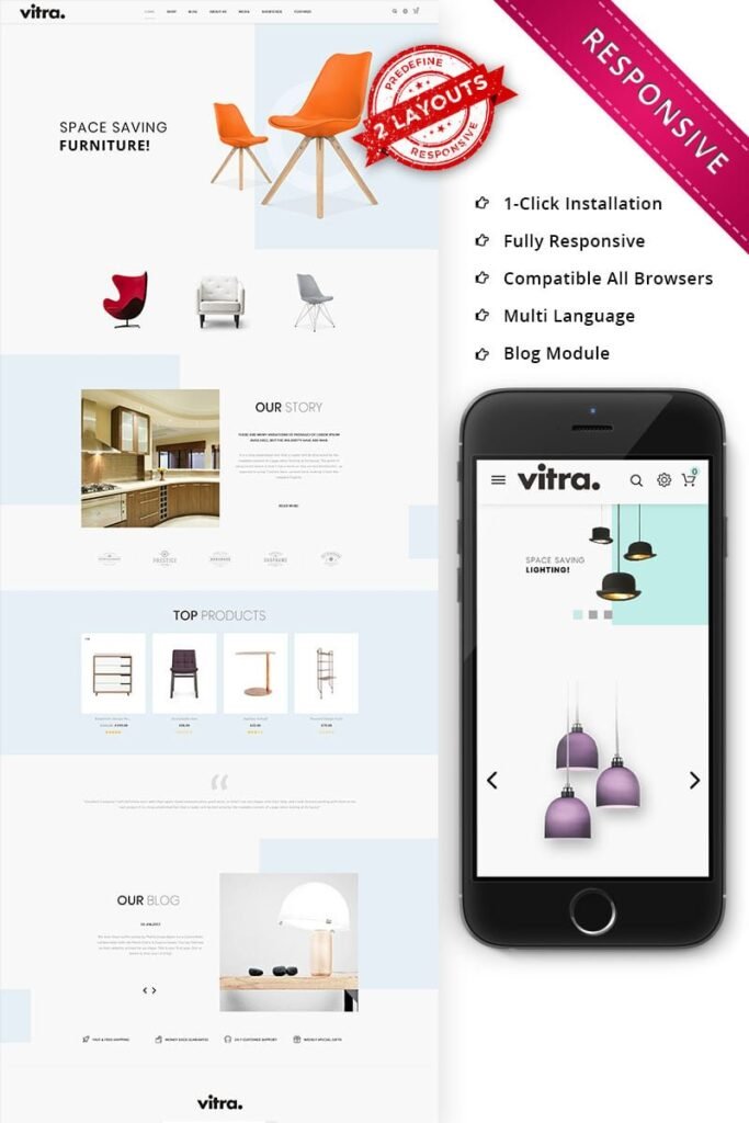 Vitra – 多用途响应式 WooCommerce 主题
