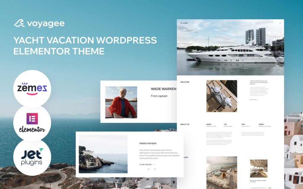Voyagee – 游艇度假WordPress Elementor主题