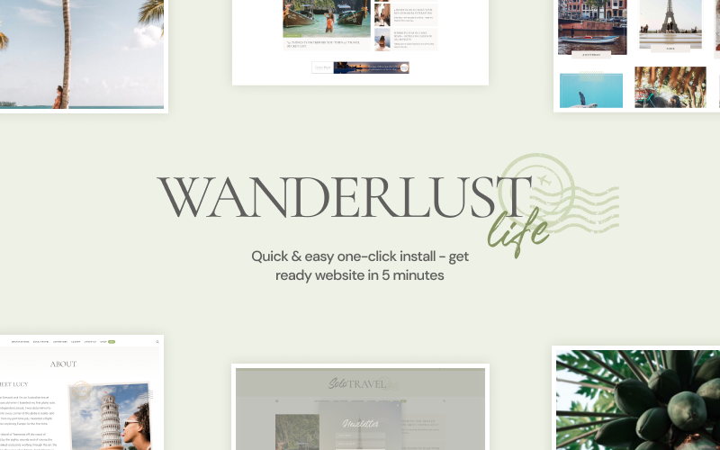 Wanderlust Life – 游牧和旅行博客的WordPress主题
