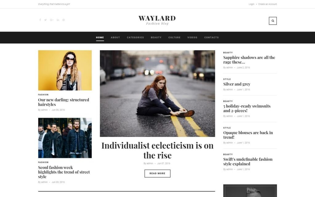 Waylard – 时尚博客和杂志 WordPress 主题