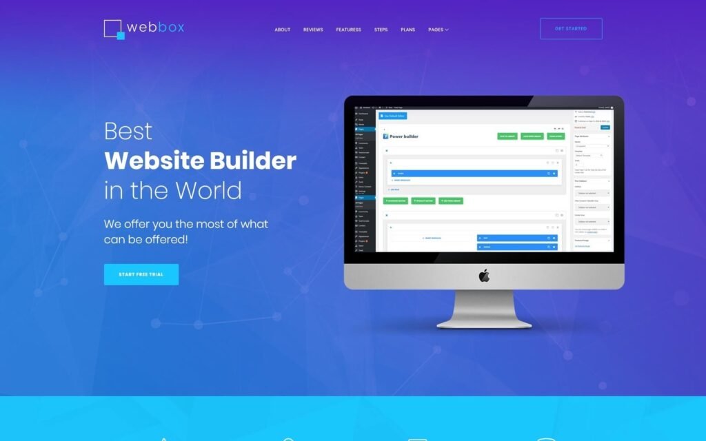 Webbox – 一款单页面产品落地页WordPress主题