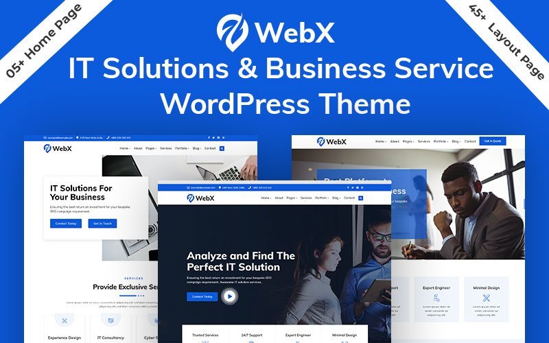 WebX – 技术与商业解决方案服务WordPress主题