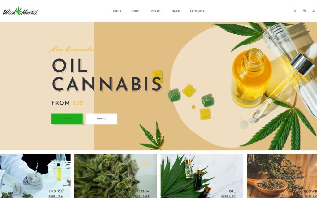 WeedMarket – Dokan多供应商市场WordPress主题