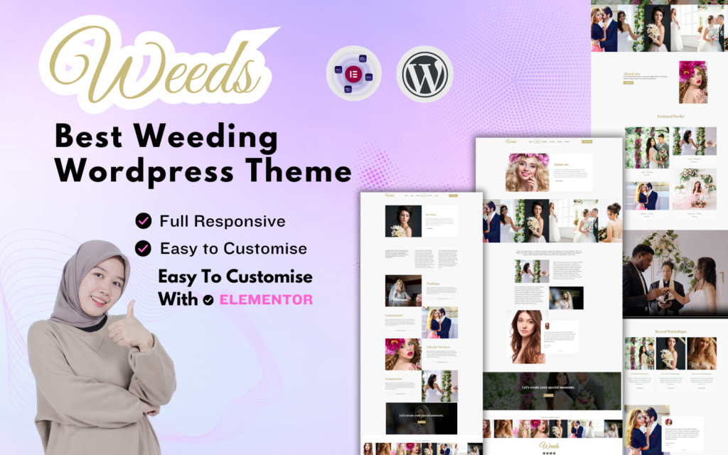 Weeds- 婚礼摄影- WordPress 主题