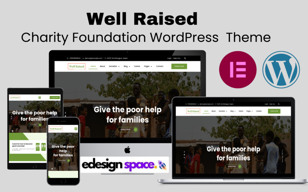 Well Raised – 慈善基金会和捐赠WordPress主题