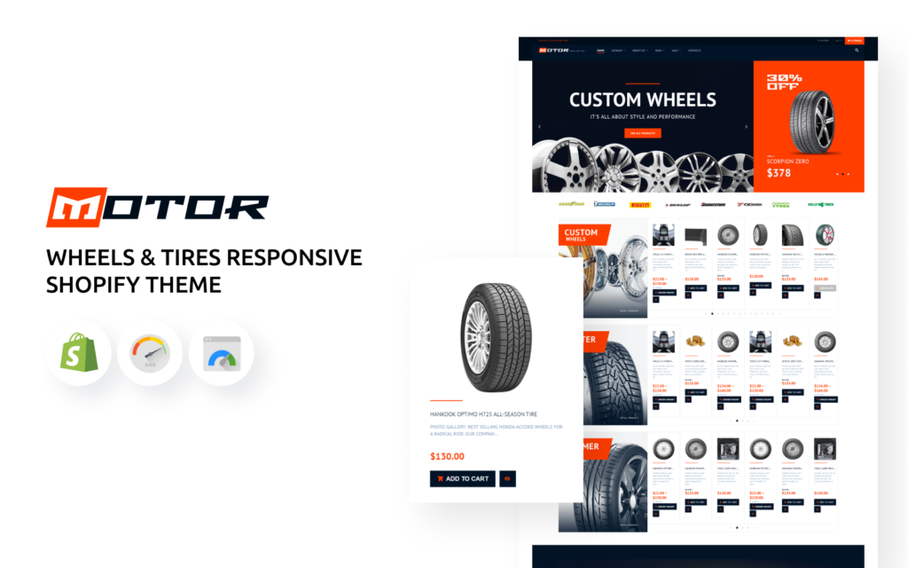 Wheels & Tires响应式Shopify主题