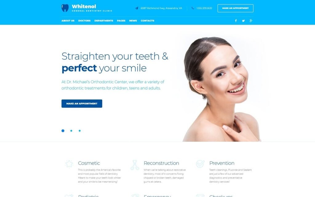 Whitenol – 牙科诊所响应式WordPress主题