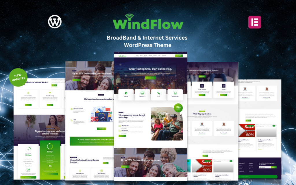 WindFlow – 宽带和互联网服务WordPress主题