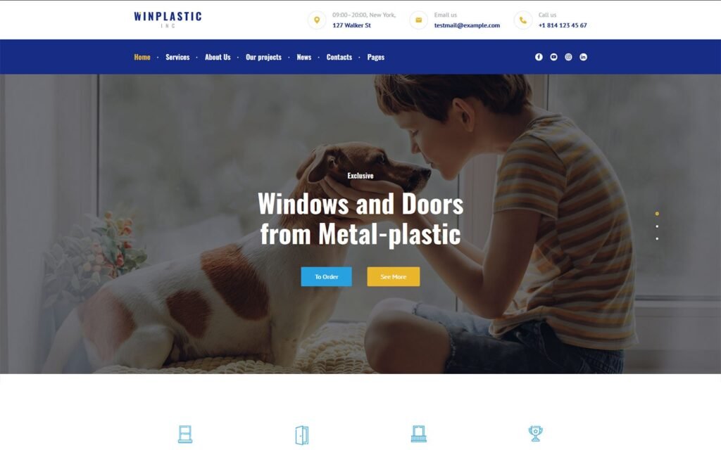 Winplastic – 塑料窗户安装和更换的WordPress主题