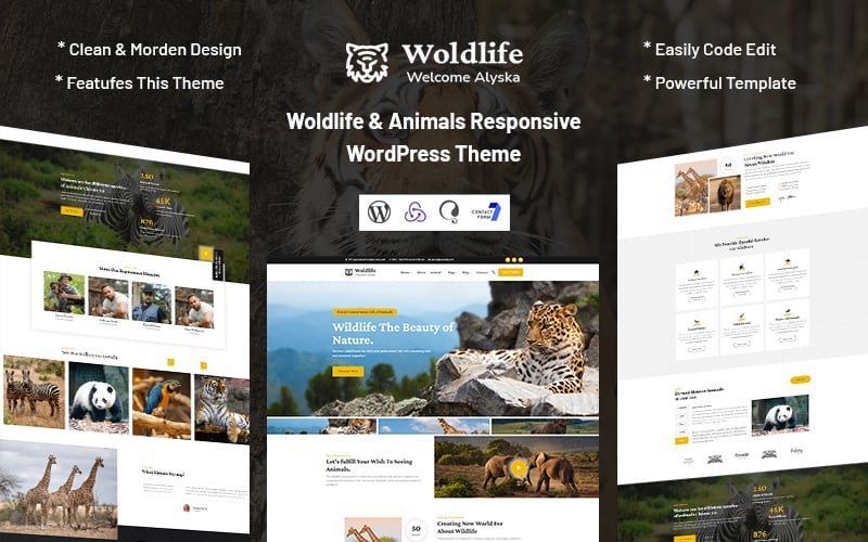 Woldlife – 动物响应式WordPress主题