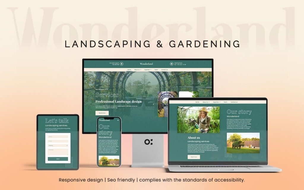 Wonderland Landscaping与园艺服务的WordPress主题。