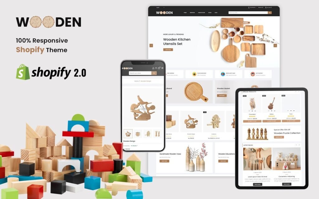 Wooden – 响应式Shopify主题
