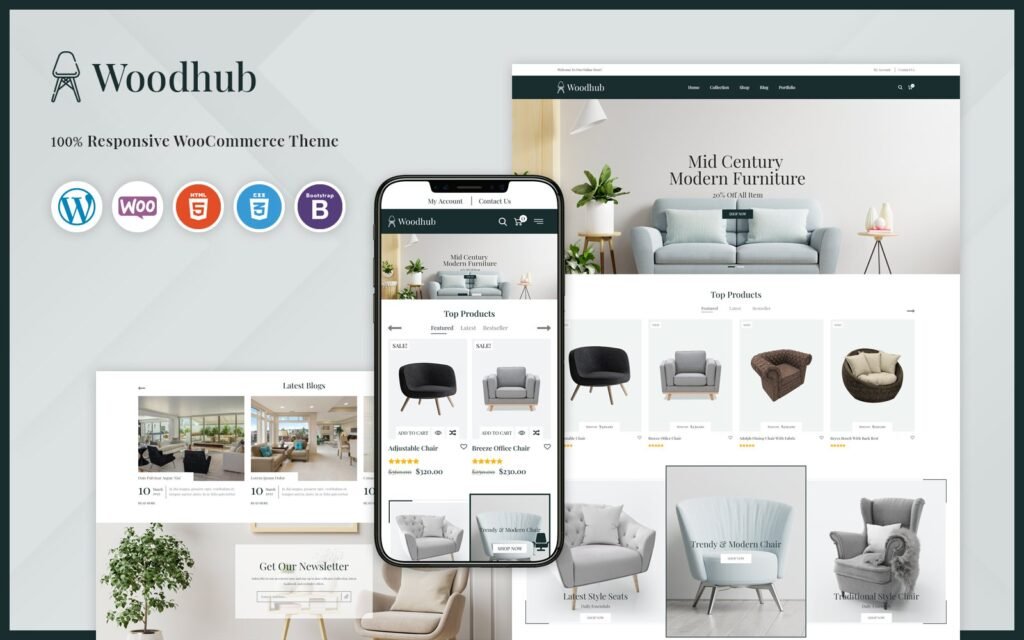 Woodhub – 家具 WooCommerce 模板