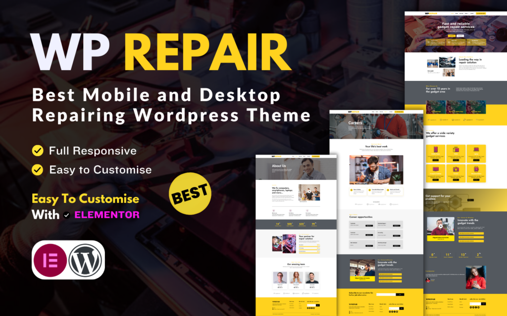 WpRepair 移动桌面维修 – WordPress 主题