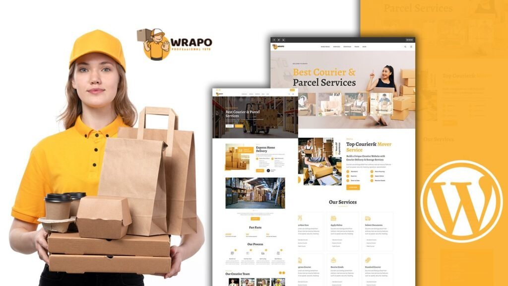 Wrapo Courier And Delivery Service 是一个 WordPress 主题，专为快递和送货服务设计。