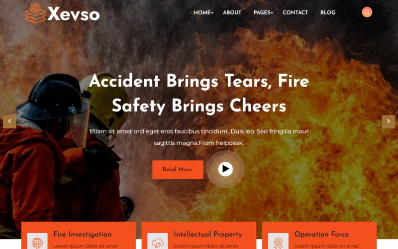 Xevso – 消防部门 WordPress 主题