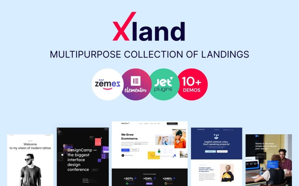 XLand – 多用途落地页WordPress主题集