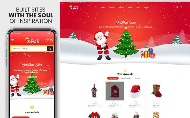 Xmas – 圣诞礼物与装饰Shopify主题